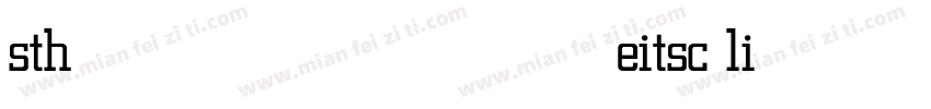 stheitsc light字体转换
